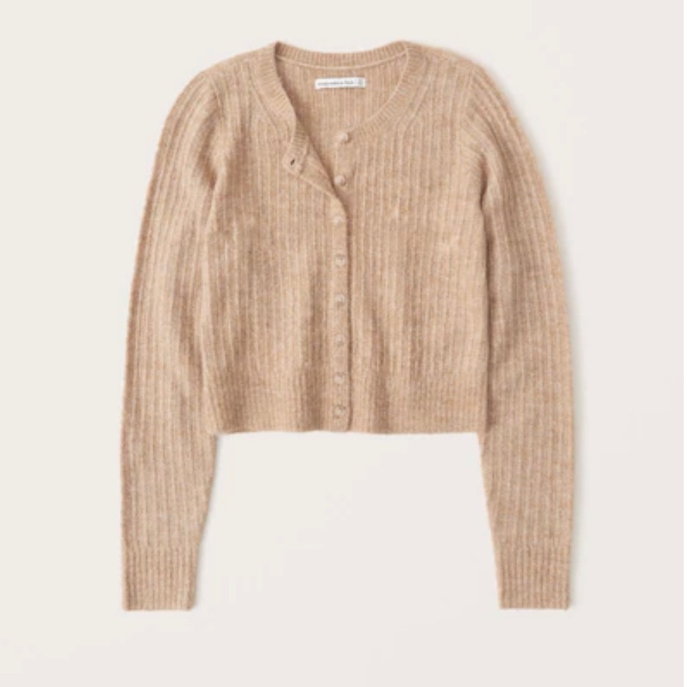 Abercrombie Crewneck Cropped Cardigan